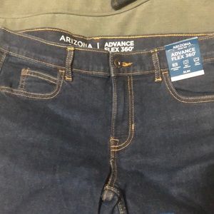 Girls Arizona denim jeans advance flex 360 slim fit size 16 girls NWT